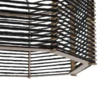 GLOBOSTAR® VORK 205-0027 Boho Κρεμαστό Φωτιστικό Οροφής με Ντουί 1 x E27 AC 220-240V IP20 - Μαύρο - M40 x Π40 x Υ36cm - Image 8