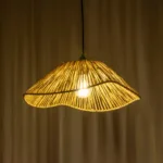 GLOBOSTAR® CHAPEAU 205-0028 Boho Κρεμαστό Φωτιστικό Οροφής με Ντουί 1 x E27 AC 220-240V IP20 - Μπεζ - M41 x Π41 x Υ17cm - Image 2