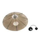 GLOBOSTAR® OVNI 205-0029 Boho Κρεμαστό Φωτιστικό Οροφής με Ντουί 1 x E27 AC 220-240V IP20 - Μπεζ - M60 x Π60 x Υ29cm - Image 10