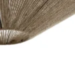 GLOBOSTAR® OVNI 205-0029 Boho Κρεμαστό Φωτιστικό Οροφής με Ντουί 1 x E27 AC 220-240V IP20 - Μπεζ - M60 x Π60 x Υ29cm - Image 7