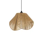 GLOBOSTAR® ECLAIR 205-0030 Boho Κρεμαστό Φωτιστικό Οροφής με Ντουί 1 x E27 AC 220-240V IP20 - Μπεζ - M41 x Π27 x Υ29cm - Image 4