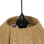 GLOBOSTAR® ECLAIR 205-0030 Boho Κρεμαστό Φωτιστικό Οροφής με Ντουί 1 x E27 AC 220-240V IP20 - Μπεζ - M41 x Π27 x Υ29cm - Image 8