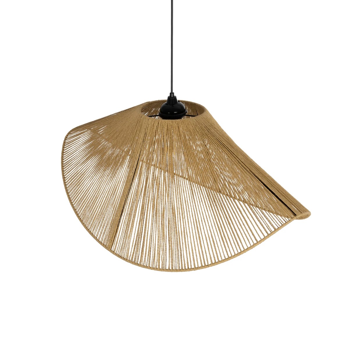 GLOBOSTAR® ECLAIR 205-0031 Boho Κρεμαστό Φωτιστικό Οροφής με Ντουί 1 x E27 AC 220-240V IP20 - Μπεζ - M70 x Π40 x Υ32cm - Image 6