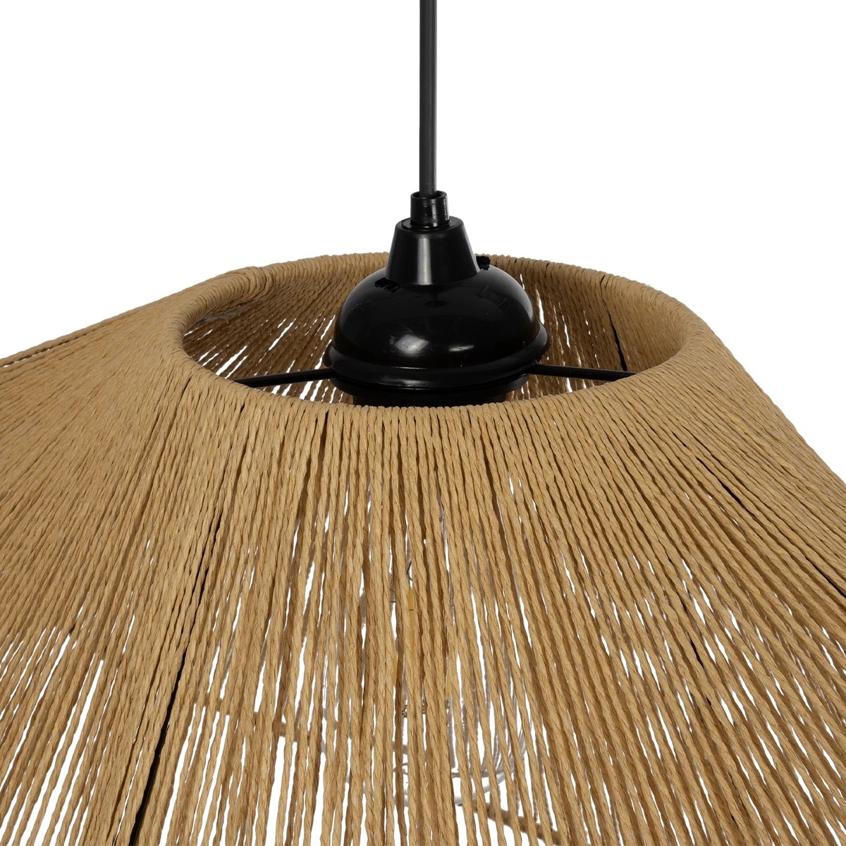 GLOBOSTAR® ECLAIR 205-0031 Boho Κρεμαστό Φωτιστικό Οροφής με Ντουί 1 x E27 AC 220-240V IP20 - Μπεζ - M70 x Π40 x Υ32cm - Image 8