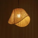 GLOBOSTAR® ELDA 205-0032 Boho Κρεμαστό Φωτιστικό Οροφής με Ντουί 1 x E27 AC 220-240V IP20 - Μπεζ - M32 x Π21 x Υ24cm - Image 2