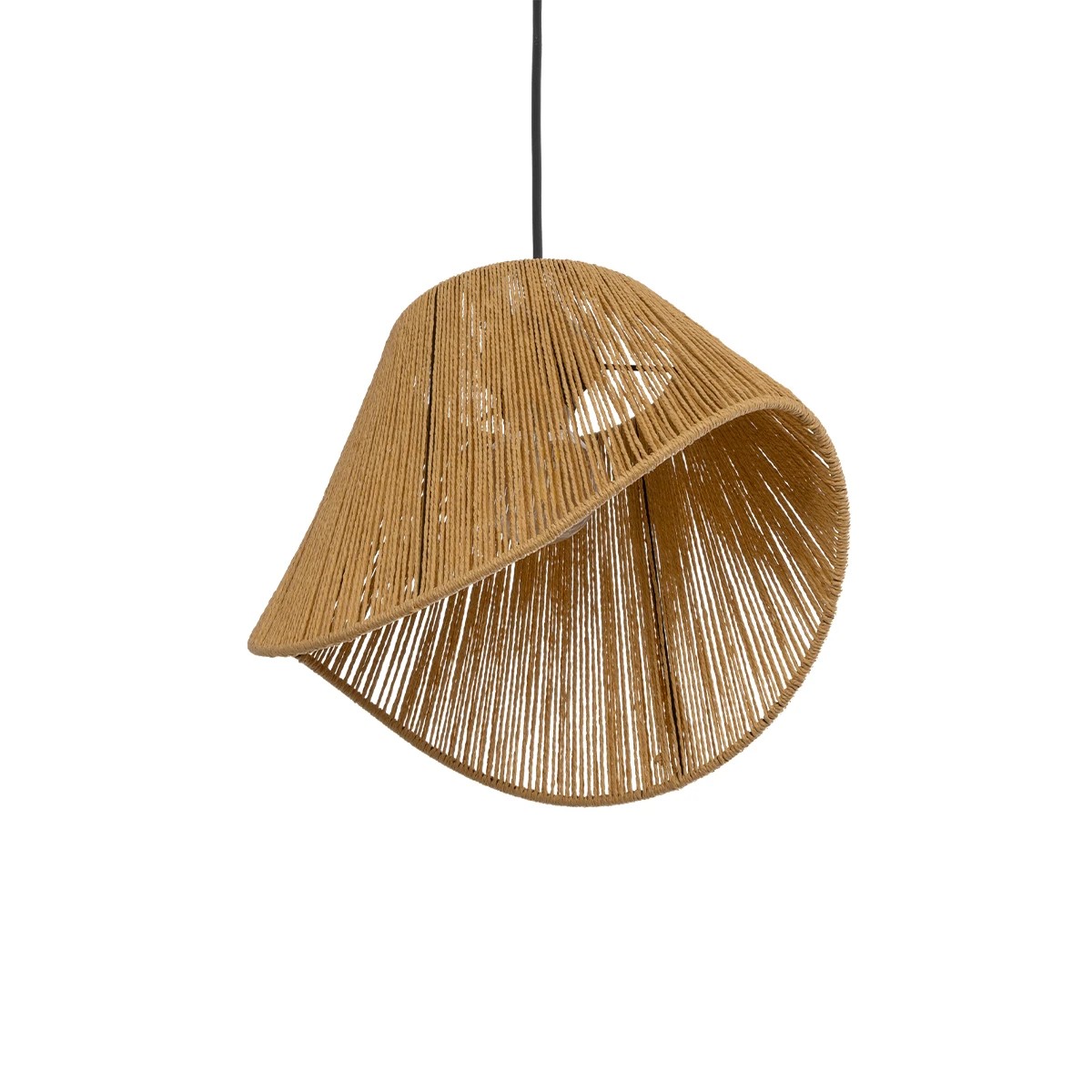 GLOBOSTAR® ELDA 205-0032 Boho Κρεμαστό Φωτιστικό Οροφής με Ντουί 1 x E27 AC 220-240V IP20 - Μπεζ - M32 x Π21 x Υ24cm - Image 5