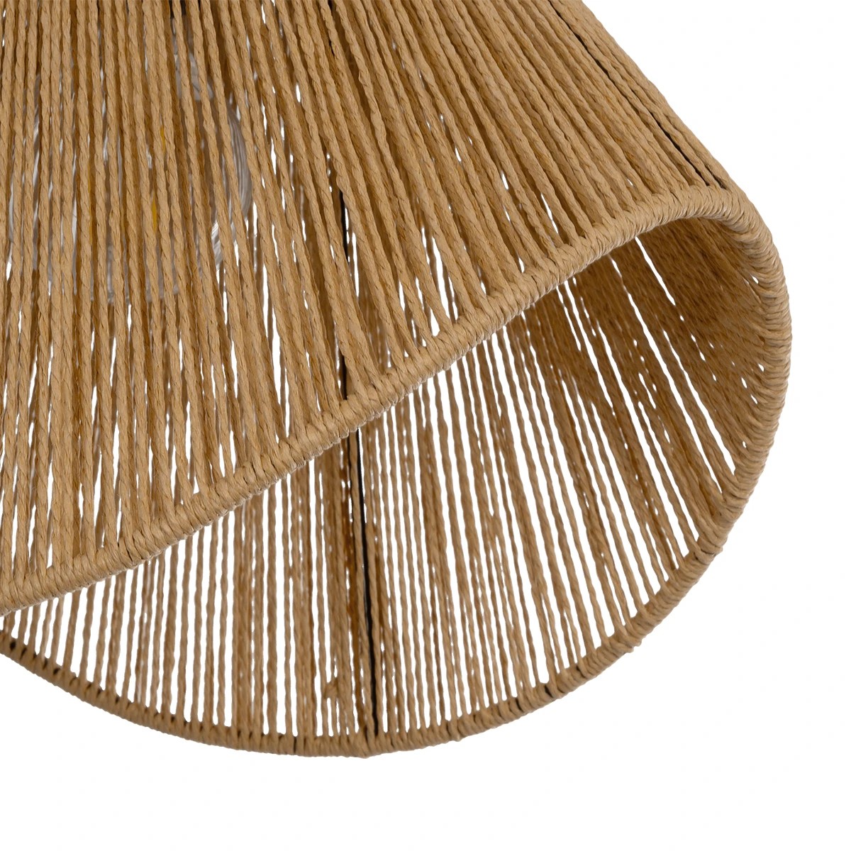 GLOBOSTAR® ELDA 205-0032 Boho Κρεμαστό Φωτιστικό Οροφής με Ντουί 1 x E27 AC 220-240V IP20 - Μπεζ - M32 x Π21 x Υ24cm - Image 7