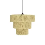 GLOBOSTAR® COROIN 205-0034 Boho Κρεμαστό Φωτιστικό Οροφής με Ντουί 1 x E27 AC 220-240V IP20 - Μπεζ - M40 x Π40 x Υ35cm - Image 4