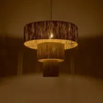 GLOBOSTAR® COROIN 205-0035 Boho Κρεμαστό Φωτιστικό Οροφής με Ντουί 1 x E27 AC 220-240V IP20 - Μπεζ - M70 x Π70 x Υ64cm - Image 2