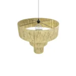 GLOBOSTAR® COROIN 205-0035 Boho Κρεμαστό Φωτιστικό Οροφής με Ντουί 1 x E27 AC 220-240V IP20 - Μπεζ - M70 x Π70 x Υ64cm - Image 6
