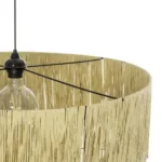GLOBOSTAR® COROIN 205-0035 Boho Κρεμαστό Φωτιστικό Οροφής με Ντουί 1 x E27 AC 220-240V IP20 - Μπεζ - M70 x Π70 x Υ64cm - Image 9