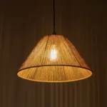 GLOBOSTAR® COROIN 205-0036 Boho Κρεμαστό Φωτιστικό Οροφής με Ντουί 1 x E27 AC 220-240V IP20 - Μπεζ - M35 x Π35 x Υ21cm - Image 2