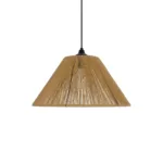 GLOBOSTAR® COROIN 205-0036 Boho Κρεμαστό Φωτιστικό Οροφής με Ντουί 1 x E27 AC 220-240V IP20 - Μπεζ - M35 x Π35 x Υ21cm - Image 4