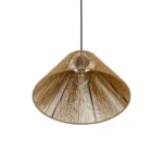 GLOBOSTAR® COROIN 205-0036 Boho Κρεμαστό Φωτιστικό Οροφής με Ντουί 1 x E27 AC 220-240V IP20 - Μπεζ - M35 x Π35 x Υ21cm - Image 5