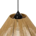 GLOBOSTAR® COROIN 205-0036 Boho Κρεμαστό Φωτιστικό Οροφής με Ντουί 1 x E27 AC 220-240V IP20 - Μπεζ - M35 x Π35 x Υ21cm - Image 8