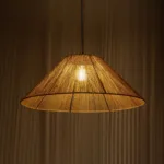 GLOBOSTAR® HATA 205-0037 Boho Κρεμαστό Φωτιστικό Οροφής με Ντουί 1 x E27 AC 220-240V IP20 - Μπεζ - M60 x Π60 x Υ27cm - Image 2