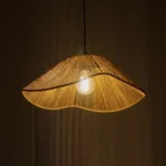 GLOBOSTAR® HATA 205-0038 Boho Κρεμαστό Φωτιστικό Οροφής με Ντουί 1 x E27 AC 220-240V IP20 - Μπεζ - M40 x Π40 x Υ17cm - Image 2