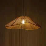 GLOBOSTAR® COURBE 205-0039 Boho Κρεμαστό Φωτιστικό Οροφής με Ντουί 1 x E27 AC 220-240V IP20 - Μπεζ - M62 x Π62 x Υ22cm - Image 2
