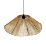 GLOBOSTAR® COURBE 205-0039 Boho Κρεμαστό Φωτιστικό Οροφής με Ντουί 1 x E27 AC 220-240V IP20 - Μπεζ - M62 x Π62 x Υ22cm - Image 6