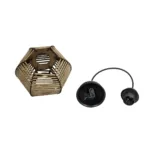 GLOBOSTAR® JUTTI 205-0041 Boho Κρεμαστό Φωτιστικό Οροφής με Ντουί 1 x E27 AC 220-240V IP20 - Μπεζ - M20 x Π20 x Υ18cm - Image 10