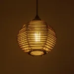 GLOBOSTAR® JUTTI 205-0041 Boho Κρεμαστό Φωτιστικό Οροφής με Ντουί 1 x E27 AC 220-240V IP20 - Μπεζ - M20 x Π20 x Υ18cm - Image 2