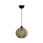 GLOBOSTAR® JUTTI 205-0041 Boho Κρεμαστό Φωτιστικό Οροφής με Ντουί 1 x E27 AC 220-240V IP20 - Μπεζ - M20 x Π20 x Υ18cm - Image 3