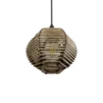 GLOBOSTAR® JUTTI 205-0041 Boho Κρεμαστό Φωτιστικό Οροφής με Ντουί 1 x E27 AC 220-240V IP20 - Μπεζ - M20 x Π20 x Υ18cm - Image 5