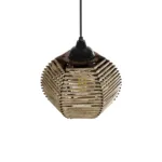GLOBOSTAR® JUTTI 205-0041 Boho Κρεμαστό Φωτιστικό Οροφής με Ντουί 1 x E27 AC 220-240V IP20 - Μπεζ - M20 x Π20 x Υ18cm - Image 6