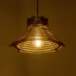 GLOBOSTAR® JUTTI 205-0042 Boho Κρεμαστό Φωτιστικό Οροφής με Ντουί 1 x E27 AC 220-240V IP20 - Μπεζ - M26 x Π26 x Υ15cm - Image 2