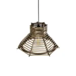 GLOBOSTAR® JUTTI 205-0042 Boho Κρεμαστό Φωτιστικό Οροφής με Ντουί 1 x E27 AC 220-240V IP20 - Μπεζ - M26 x Π26 x Υ15cm - Image 6
