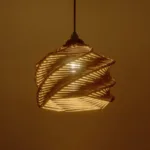 GLOBOSTAR® HUSLE 205-0044 Boho Κρεμαστό Φωτιστικό Οροφής με Ντουί 1 x E27 AC 220-240V IP20 - Μπεζ - M24 x Π24 x Υ21cm - Image 2