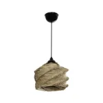 GLOBOSTAR® HUSLE 205-0044 Boho Κρεμαστό Φωτιστικό Οροφής με Ντουί 1 x E27 AC 220-240V IP20 - Μπεζ - M24 x Π24 x Υ21cm - Image 3