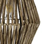 GLOBOSTAR® CASTILLO 205-0046 Boho Κρεμαστό Φωτιστικό Οροφής με Ντουί 1 x E27 AC 220-240V IP20 - Μπεζ - M26 x Π26 x Υ36cm - Image 8