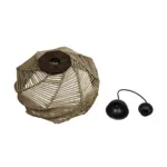 GLOBOSTAR® OLET 205-0049 Boho Κρεμαστό Φωτιστικό Οροφής με Ντουί 1 x E27 AC 220-240V IP20 - Μπεζ - M38 x Π38 x Υ23cm - Image 11