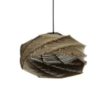 GLOBOSTAR® OLET 205-0049 Boho Κρεμαστό Φωτιστικό Οροφής με Ντουί 1 x E27 AC 220-240V IP20 - Μπεζ - M38 x Π38 x Υ23cm - Image 5