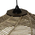 GLOBOSTAR® OLET 205-0049 Boho Κρεμαστό Φωτιστικό Οροφής με Ντουί 1 x E27 AC 220-240V IP20 - Μπεζ - M38 x Π38 x Υ23cm - Image 9