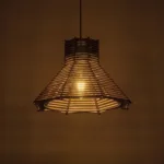 GLOBOSTAR® MEGALISTO 205-0051 Boho Κρεμαστό Φωτιστικό Οροφής με Ντουί 1 x E27 AC 220-240V IP20 - Μπεζ - M40 x Π40 x Υ26cm - Image 2
