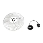 GLOBOSTAR® JAPAN 205-0052 Boho Κρεμαστό Φωτιστικό Οροφής με Ντουί 1 x E27 AC 220-240V IP20 - Λευκό - M40 x Π40 x Υ8cm - Image 10