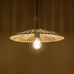 GLOBOSTAR® JAPAN 205-0052 Boho Κρεμαστό Φωτιστικό Οροφής με Ντουί 1 x E27 AC 220-240V IP20 - Λευκό - M40 x Π40 x Υ8cm - Image 2