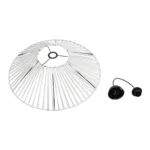 GLOBOSTAR® JAPAN 205-0053 Boho Κρεμαστό Φωτιστικό Οροφής με Ντουί 1 x E27 AC 220-240V IP20 - Λευκό - M60 x Π60 x Υ20cm - Image 10