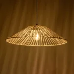 GLOBOSTAR® JAPAN 205-0053 Boho Κρεμαστό Φωτιστικό Οροφής με Ντουί 1 x E27 AC 220-240V IP20 - Λευκό - M60 x Π60 x Υ20cm - Image 2
