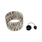 GLOBOSTAR® MARS 205-0054 Boho Κρεμαστό Φωτιστικό Οροφής με Ντουί 1 x E27 AC 220-240V IP20 - Μπεζ - M30 x Π30 x Υ24cm - Image 10