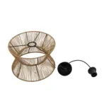 GLOBOSTAR® UPCONE 205-0055 Boho Κρεμαστό Φωτιστικό Οροφής με Ντουί 1 x E27 AC 220-240V IP20 - Μπεζ - M30 x Π30 x 21cm - Image 11