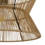 GLOBOSTAR® UPCONE 205-0055 Boho Κρεμαστό Φωτιστικό Οροφής με Ντουί 1 x E27 AC 220-240V IP20 - Μπεζ - M30 x Π30 x 21cm - Image 7