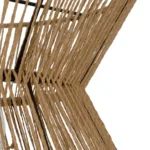 GLOBOSTAR® UPCONE 205-0055 Boho Κρεμαστό Φωτιστικό Οροφής με Ντουί 1 x E27 AC 220-240V IP20 - Μπεζ - M30 x Π30 x 21cm - Image 8