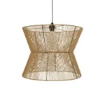 GLOBOSTAR® UPCONE 205-0056 Boho Κρεμαστό Φωτιστικό Οροφής με Ντουί 1 x E27 AC 220-240V IP20 - Μπεζ - M50 x Π50 x 43cm - Image 4