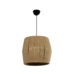 GLOBOSTAR® CONE 205-0057 Boho Κρεμαστό Φωτιστικό Οροφής με Ντουί 1 x E27 AC 220-240V IP20 - Μπεζ - M38 x Π38 x Υ34cm - Image 3