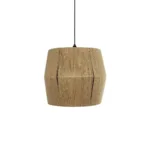 GLOBOSTAR® CONE 205-0057 Boho Κρεμαστό Φωτιστικό Οροφής με Ντουί 1 x E27 AC 220-240V IP20 - Μπεζ - M38 x Π38 x Υ34cm - Image 4