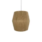 GLOBOSTAR® CONE 205-0058 Boho Κρεμαστό Φωτιστικό Οροφής με Ντουί 1 x E27 AC 220-240V IP20 - Μπεζ - M55 x Π55 x Υ50cm - Image 4