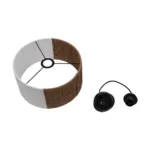 GLOBOSTAR® TAG 205-0059 Boho Κρεμαστό Φωτιστικό Οροφής με Ντουί 1 x E27 AC 220-240V IP20 - Λευκό & Καφέ - M30 x Π30 x Υ18cm - Image 11